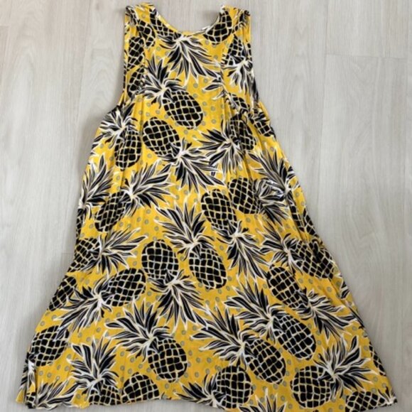 Ava Sky Honolulu Fighting Eel Pineapple Print Mini Dress NWT (Large) - Picture 2 of 4